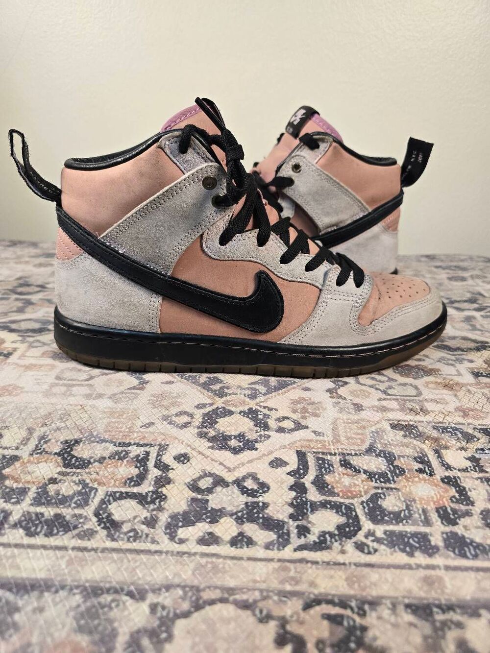 KCDC Brooklyn Skateshop Nike Dunk SB High 20th Anniversary Pink Men's Size 8.5